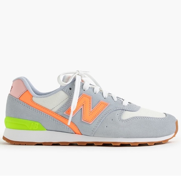 New Balance Women's Gray and Orange Sneakers for J. Crew - Picture 1 of 8